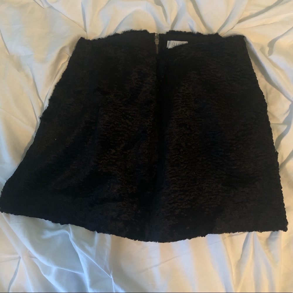 Fake fur mini skirt from Urban Outfitters